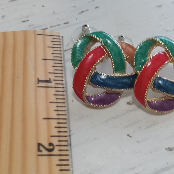 Colorful Love Knot Prced Earrings - Picture 6 of 6